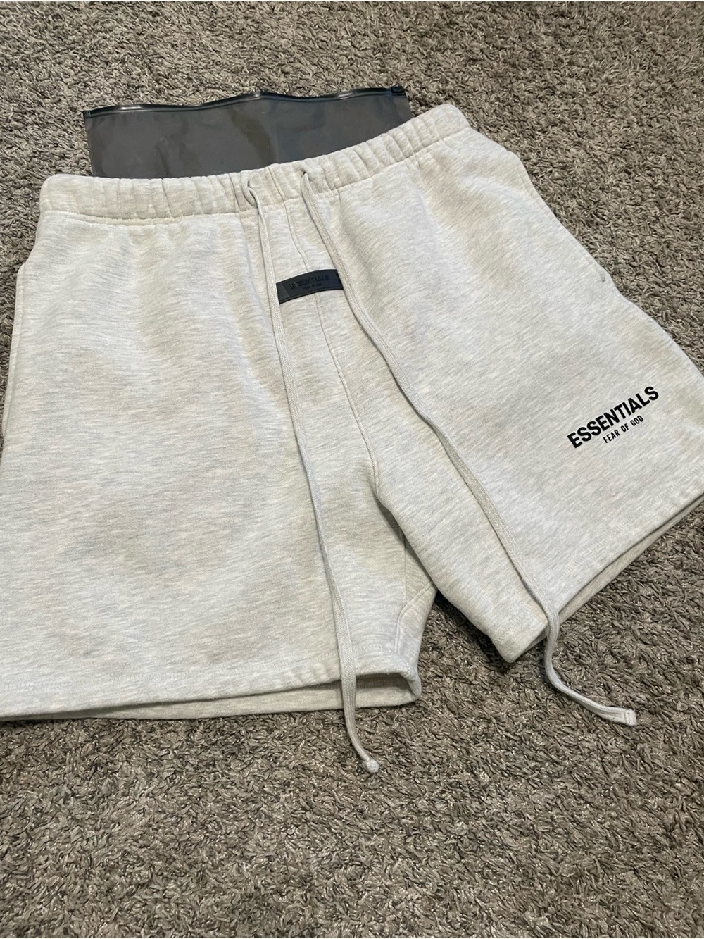 Fear of God ESSENTIALS Light Gray Athletic Sweat Shorts